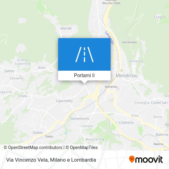 Mappa Via Vincenzo Vela