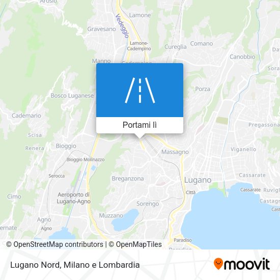 Mappa Lugano Nord