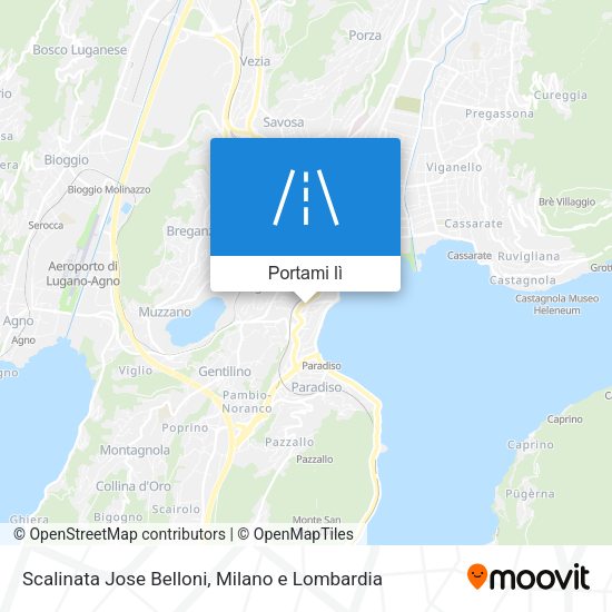 Mappa Scalinata Jose Belloni