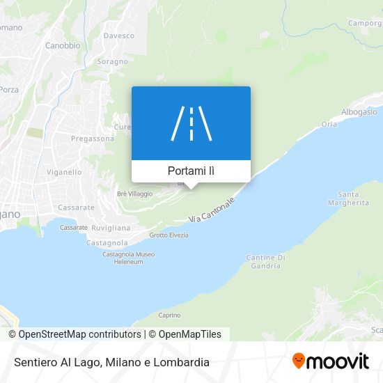 Mappa Sentiero Al Lago
