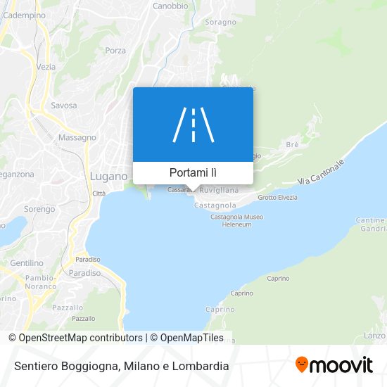 Mappa Sentiero Boggiogna