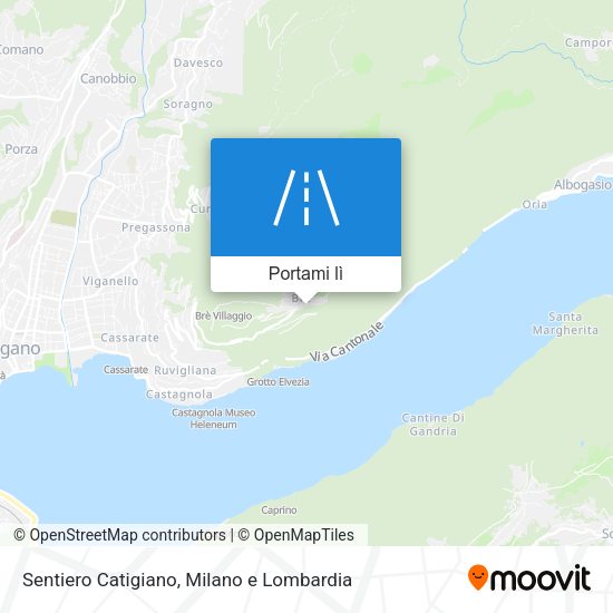 Mappa Sentiero Catigiano