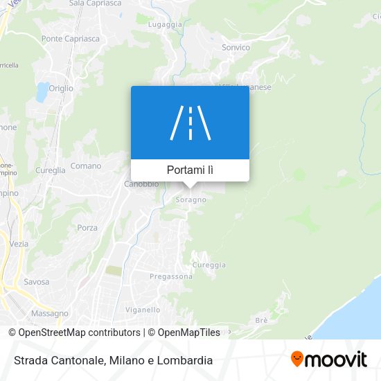 Mappa Strada Cantonale