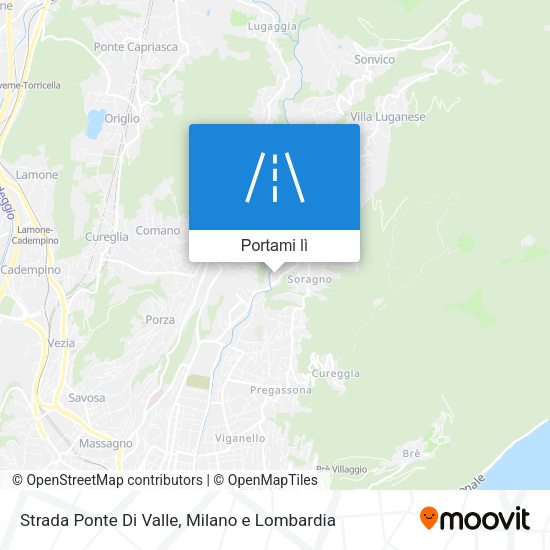 Mappa Strada Ponte Di Valle
