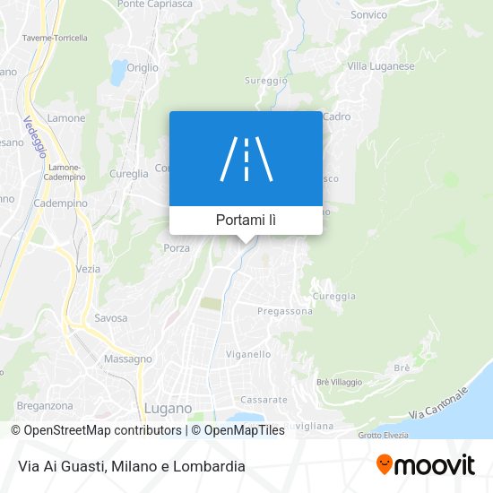 Mappa Via Ai Guasti