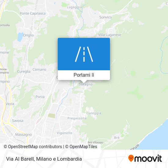Mappa Via Al Barell