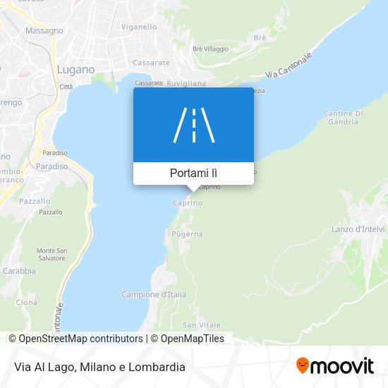 Mappa Via Al Lago