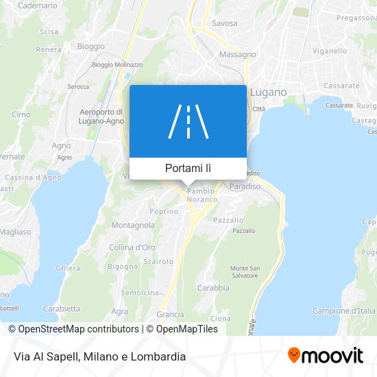 Mappa Via Al Sapell