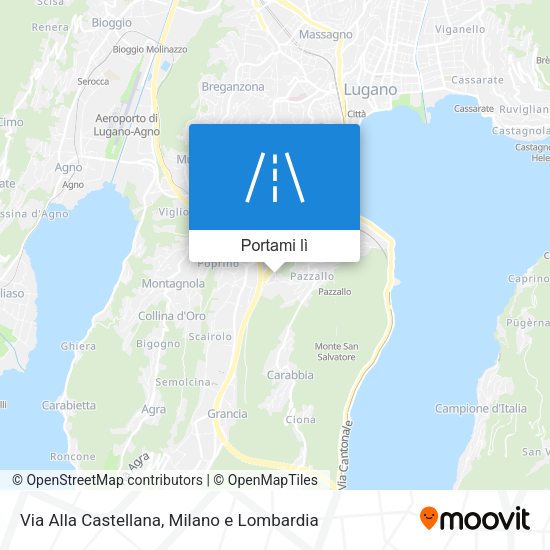 Mappa Via Alla Castellana