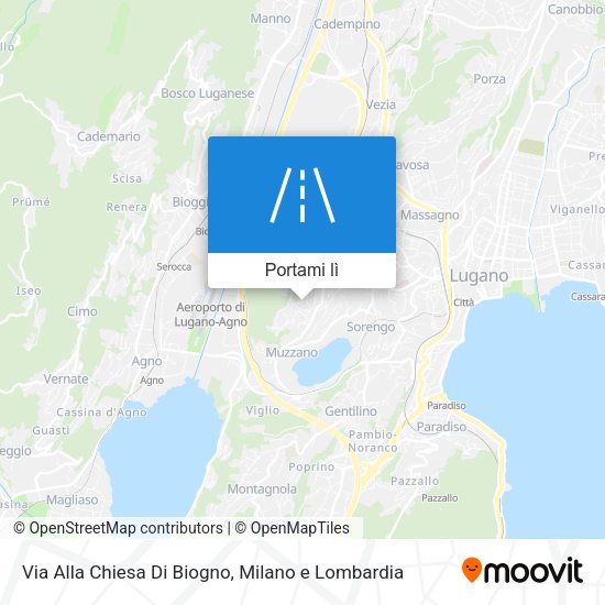 Mappa Via Alla Chiesa Di Biogno