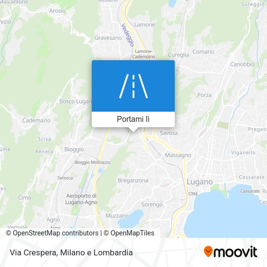 Mappa Via Crespera