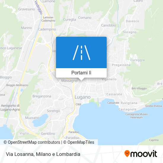 Mappa Via Losanna