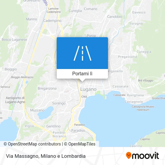 Mappa Via Massagno