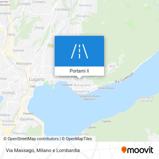 Mappa Via Massago