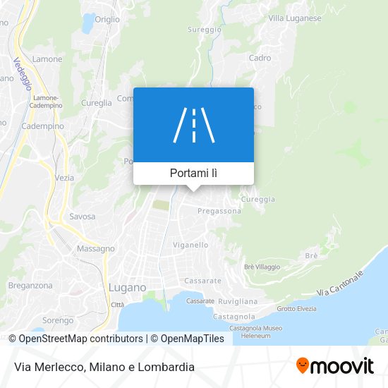 Mappa Via Merlecco