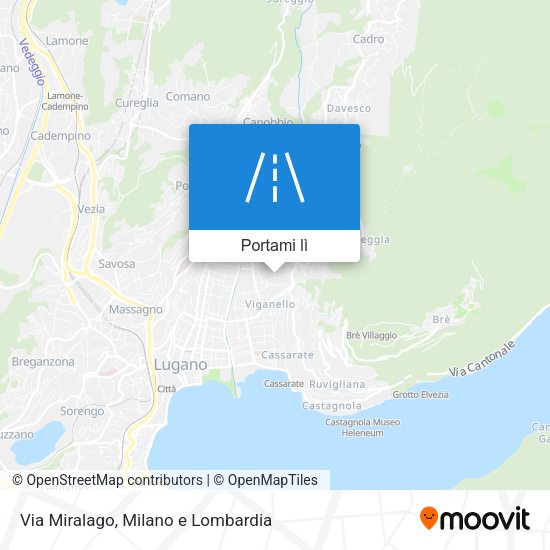 Mappa Via Miralago