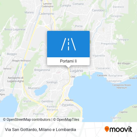 Mappa Via San Gottardo