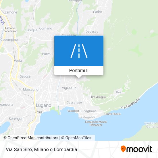 Mappa Via San Siro