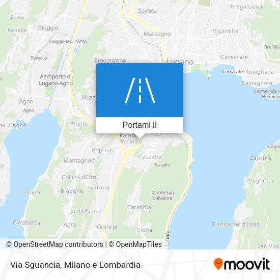 Mappa Via Sguancia