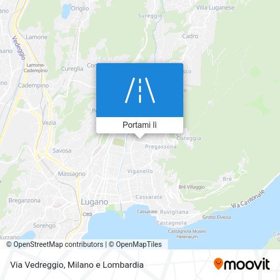 Mappa Via Vedreggio