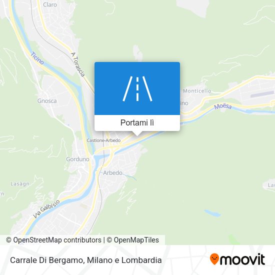 Mappa Carrale Di Bergamo