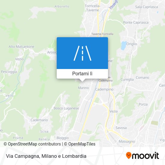 Mappa Via Campagna