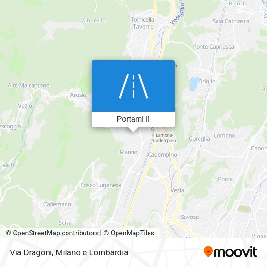 Mappa Via Dragoni