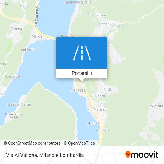 Mappa Via Al Vallone