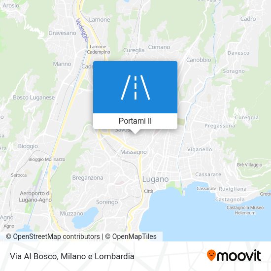 Mappa Via Al Bosco