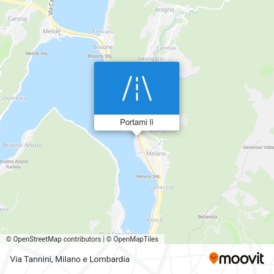 Mappa Via Tannini