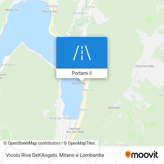 Mappa Vicolo Riva Dell'Angelo