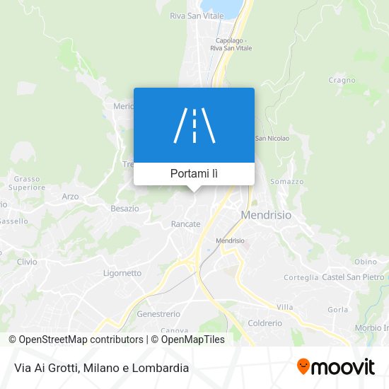 Mappa Via Ai Grotti