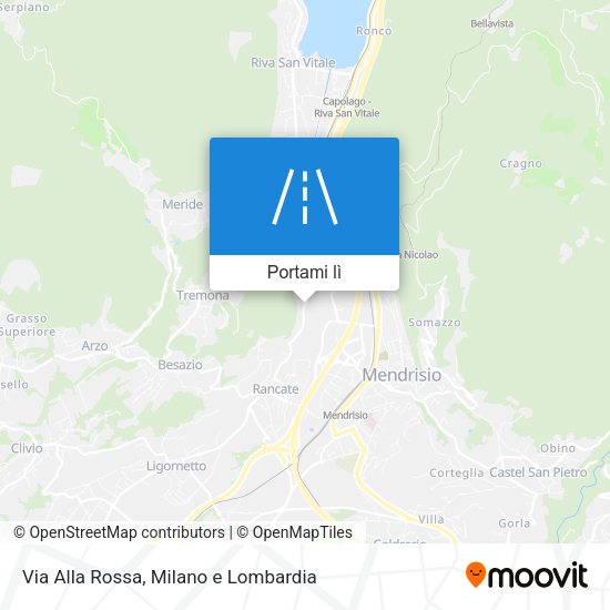 Mappa Via Alla Rossa