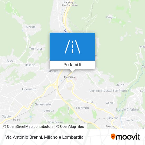Mappa Via Antonio Brenni