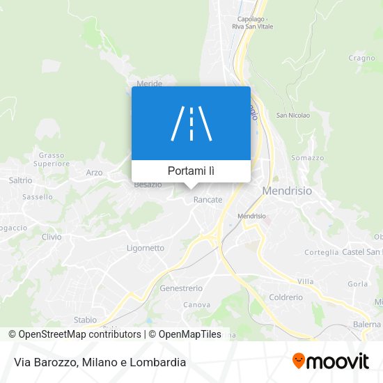 Mappa Via Barozzo