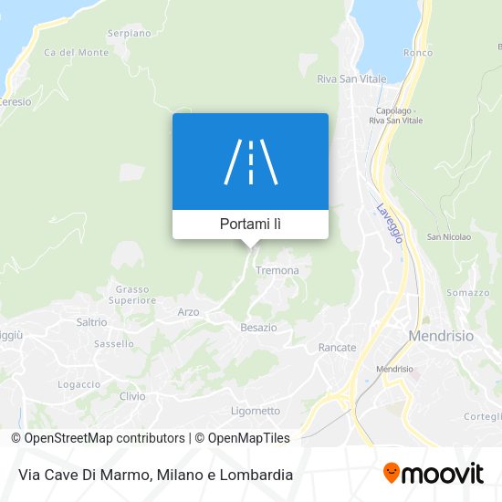 Mappa Via Cave Di Marmo