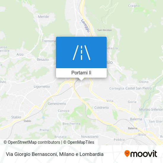 Mappa Via Giorgio Bernasconi