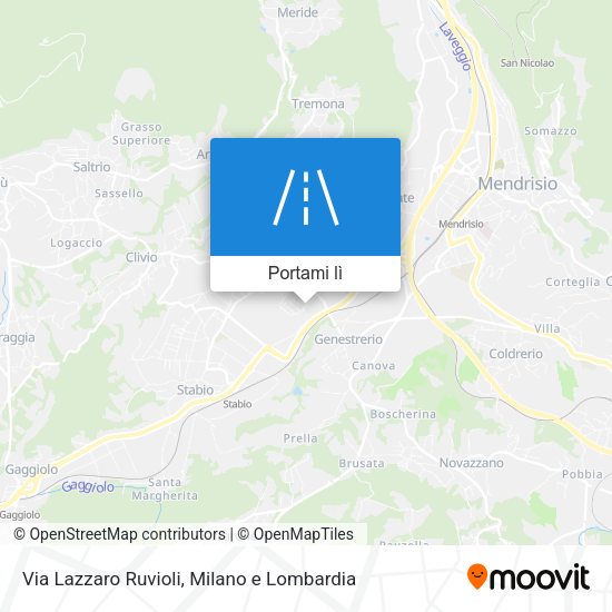 Mappa Via Lazzaro Ruvioli