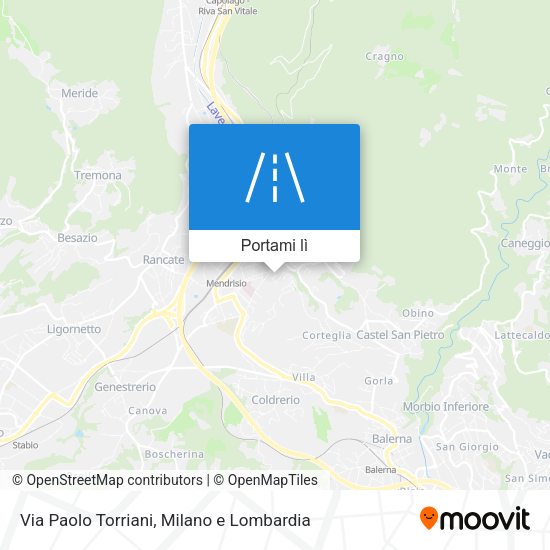 Mappa Via Paolo Torriani