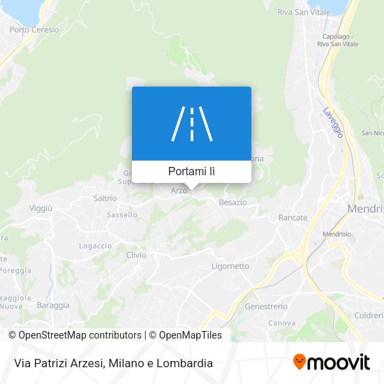 Mappa Via Patrizi Arzesi