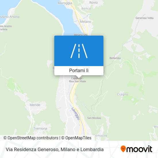 Mappa Via Residenza Generoso