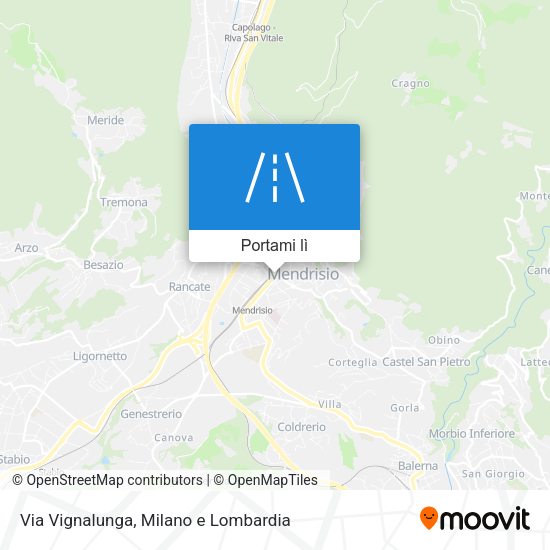 Mappa Via Vignalunga