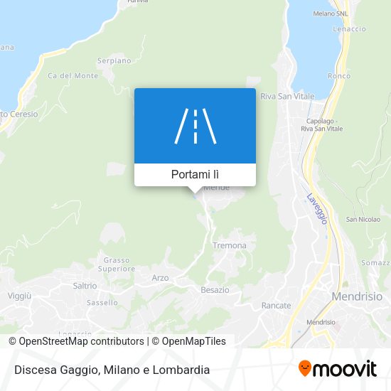 Mappa Discesa Gaggio
