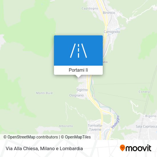 Mappa Via Alla Chiesa