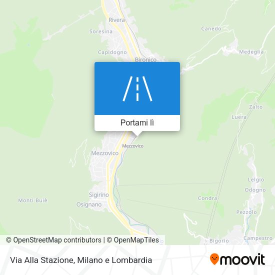 Mappa Via Alla Stazione
