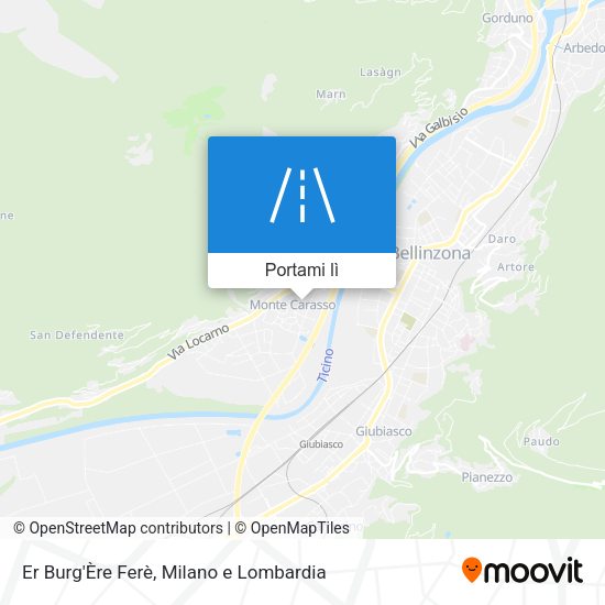 Mappa Er Burg'Ère Ferè