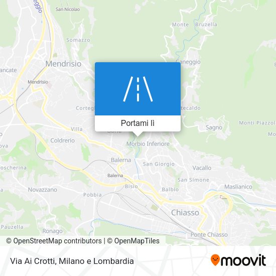 Mappa Via Ai Crotti