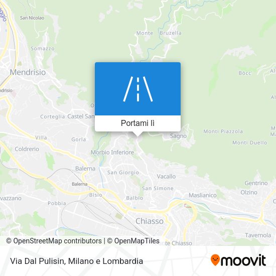 Mappa Via Dal Pulisin