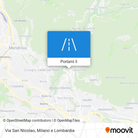 Mappa Via San Nicolao