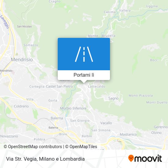 Mappa Via Str. Vegia